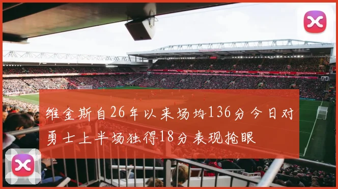 维金斯自26年以来场均136分今日对勇士上半场独得18分表现抢眼